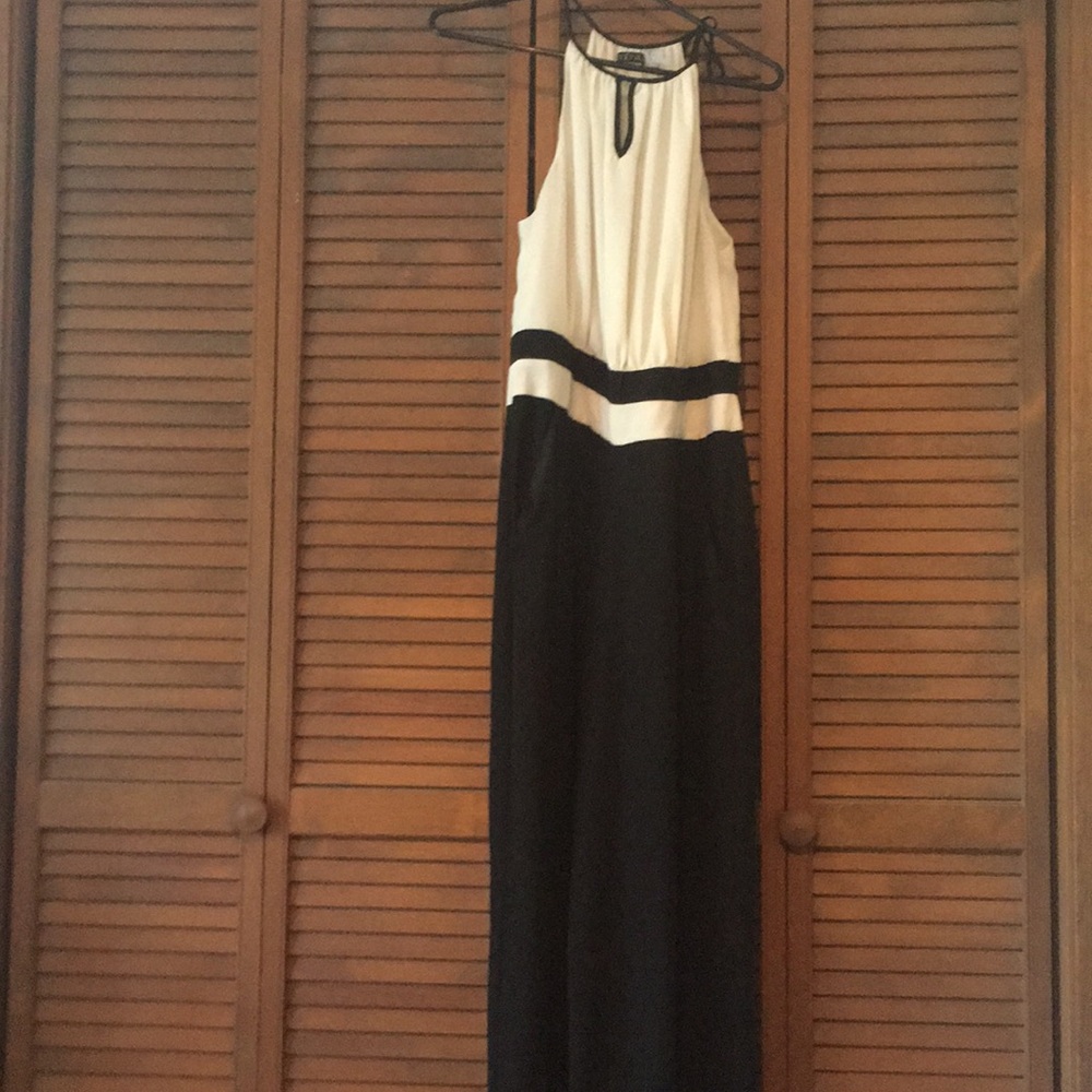 Cream/black pants jumper